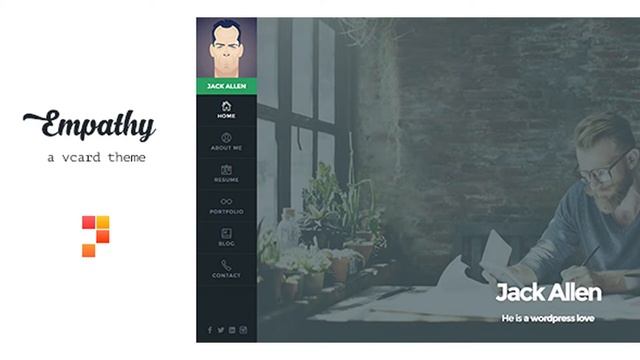 Empathy - A VCard WordPress Theme | Themeforest Website Templates And Themes