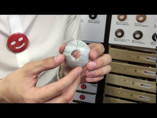 Розетта для труб ПВХ Грейс D16 128 Дуб престиж