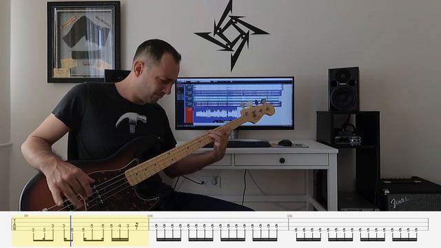 MetallicA - Suicide And Redemption (Bass Cover With Tabs)