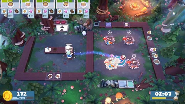 Overcooked 2 Campfire Cook Off 1-1 Solo Former World Record