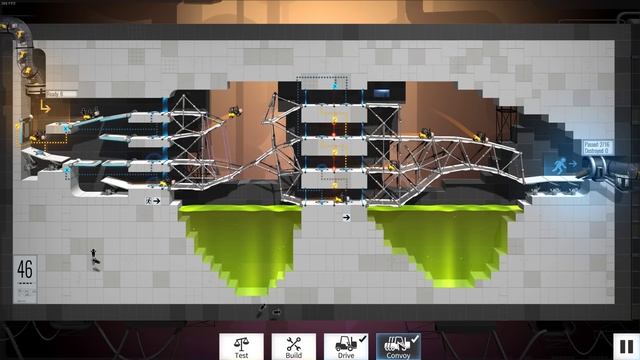 Bridge Constructor Portal Level 46