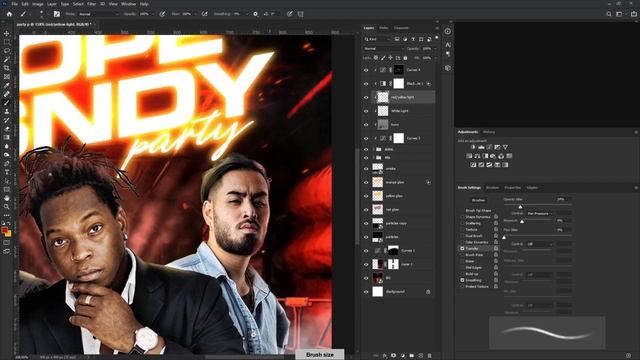 How To Design Party Poster (Photoshop Tutorial)