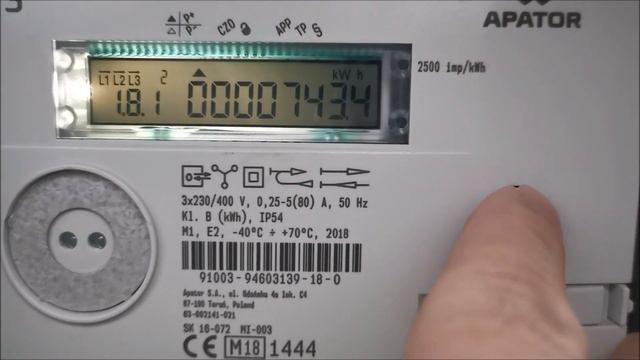 Odczyt Licznika Apator Norax 3