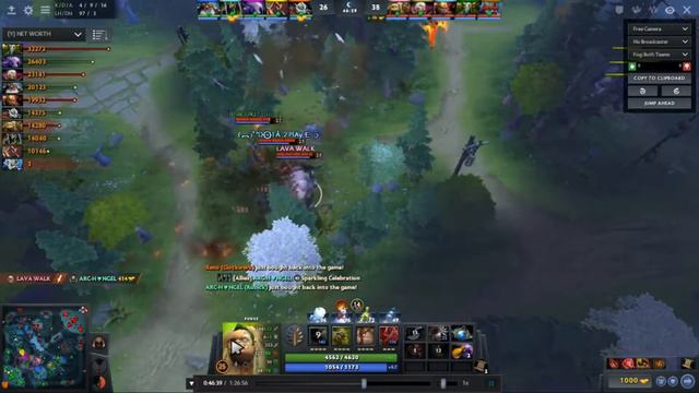 Dota 2 7.21 Update Comeback Is Real  4 V 5!!