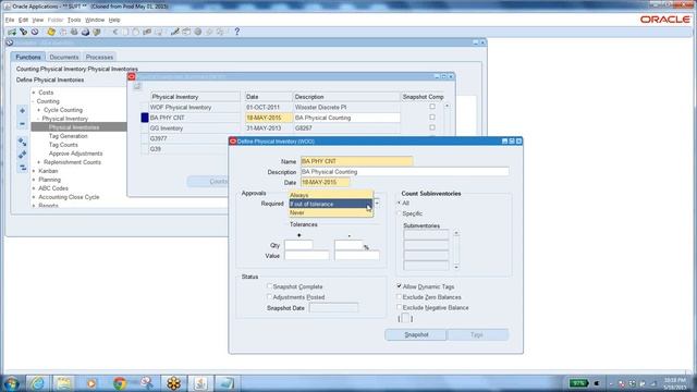 INV 5 PHY CNT 2015 05 18 21 39 Oracle Apps From Mohnareddy By Business Analysts