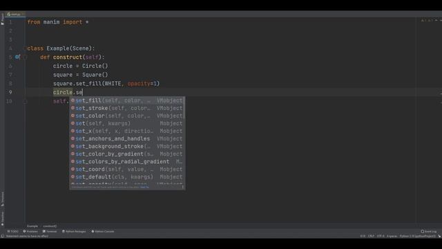 Создание анимации на Python | Начало работы в Manim