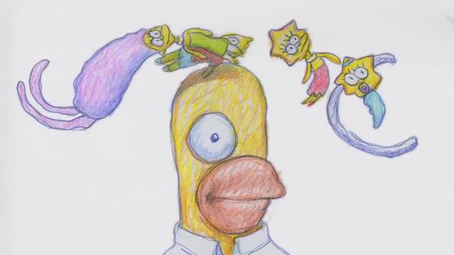 Bill Plimptons Couch Gag - Homers Family  The Simpsons  Season 32 Episode 16  Manger Things