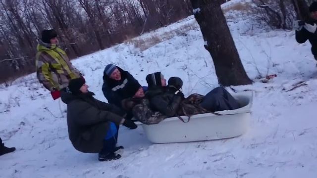 Улёт на ванной. Прикол