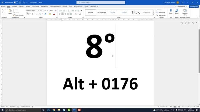 Como Escribir El SIMBOLO De GRADOS En Cualquier Teclado 