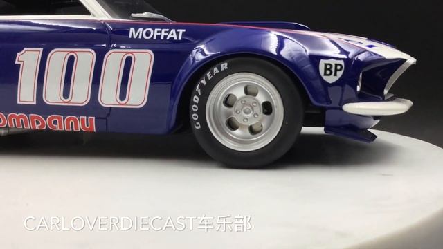 RAR 1:18 U100 1969 Ford Boss 302 Trans Am Mustang - Allan Moffat (RAR18003) Resin Car Model