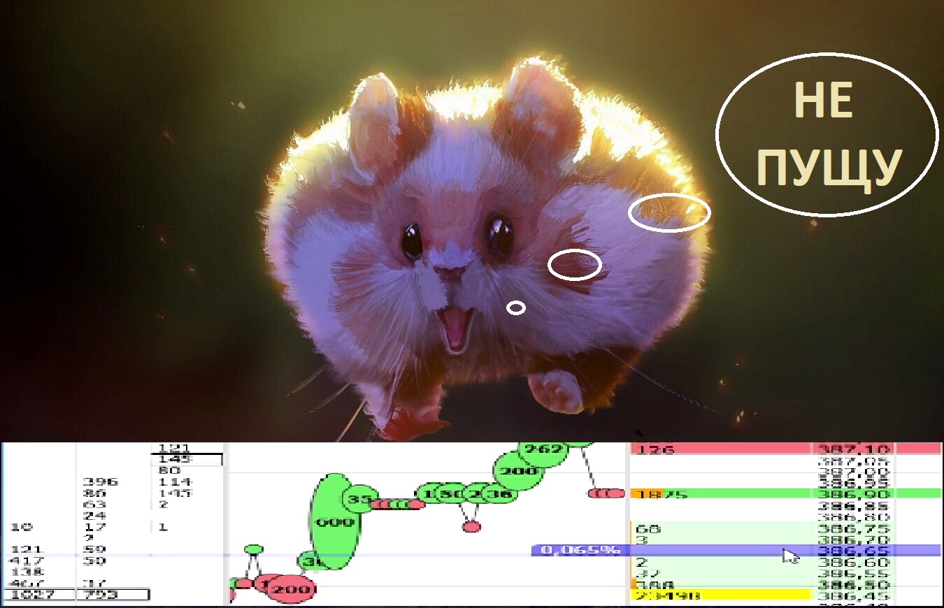 Хомяк двигает цену по Газпром нефть