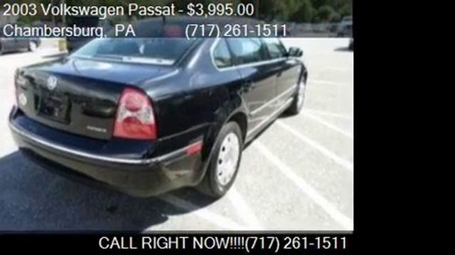 2003 Volkswagen Passat GL 4dr 1.8T Turbo Sedan for sale in C