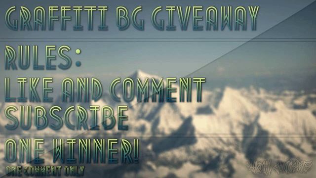 Graffiti Background & Signature GIVEAWAY! ( CLOSED )