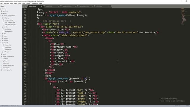 Retrieving Product In Products Table
