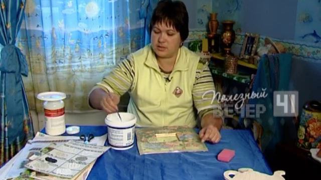 Зеркало, декупаж