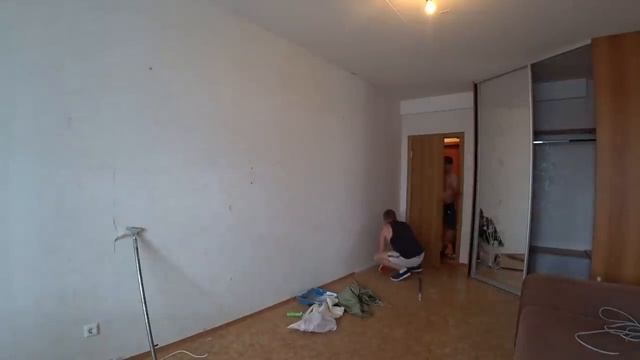 Монтаж гипсокартона без каркаса!Шкаф раздвижка на балкон.Демонтаж нового объекта!