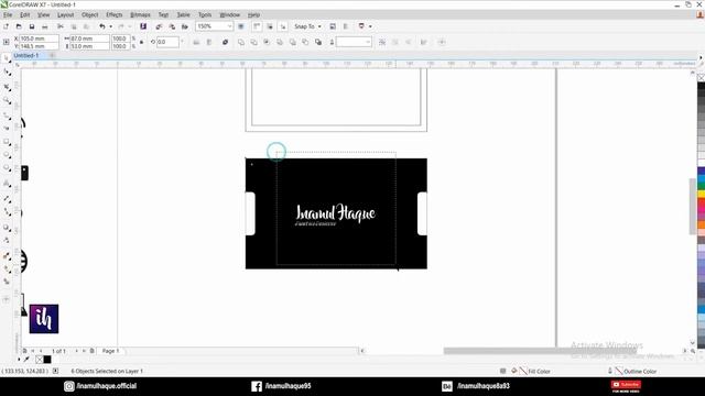 How Make Professional Business Card Design In CorelDraw X7 Tutorial