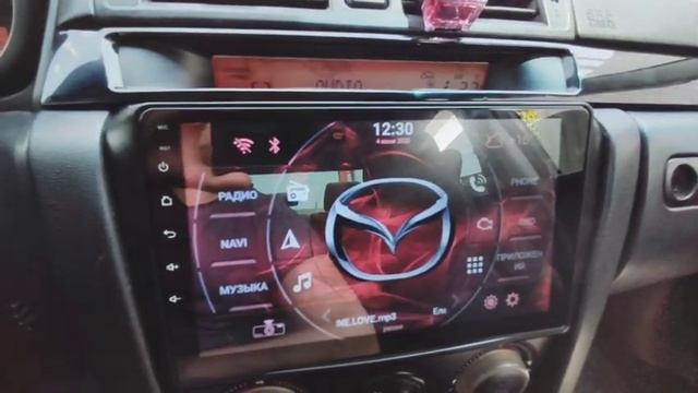 Бортовой компьютер на китайской магнитоле Мазда 3. Антирадар.