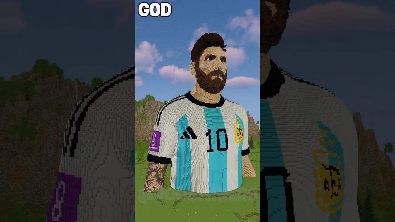 IT'S BLOW YOUR MIND — Messi In Minecraft #shorts #youtubeshorts #minecraft #messi