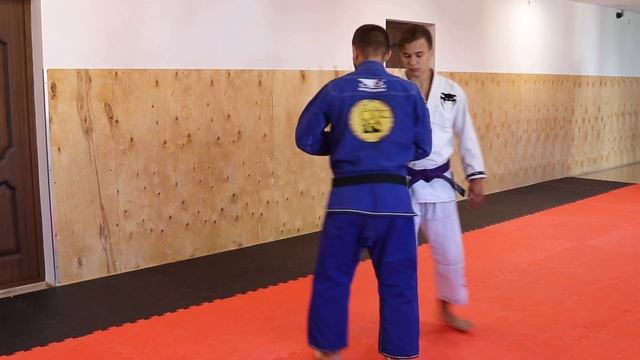 Прикладное айкидо.  Программа взрослая, 5 кю, техника №5.  Ай ханми кататэ тори котэ гаэси