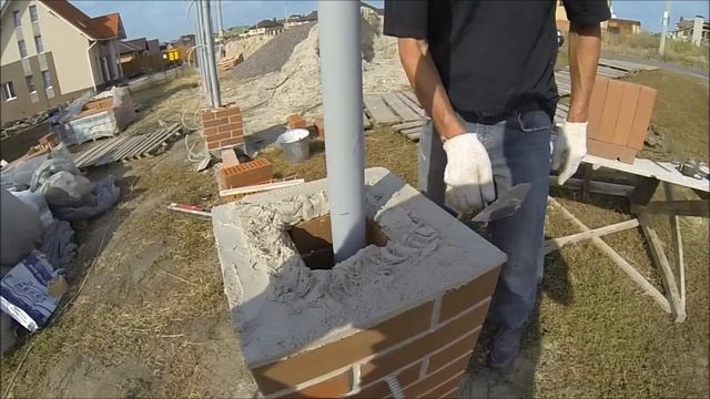 Кладка столба 