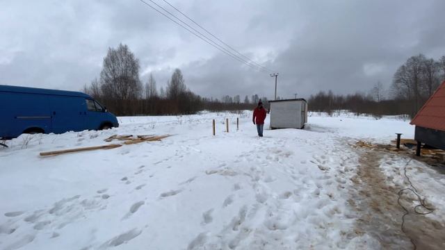 Колодец 9 колец за час !! Зимний колодец пробурили машиной! Колодец в Московской Области.