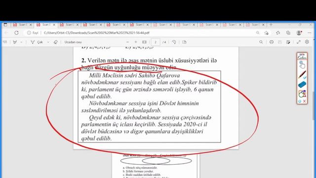 Buraxılışa Dəstək. Mövzu: Tezis, Xülasə, Plan.