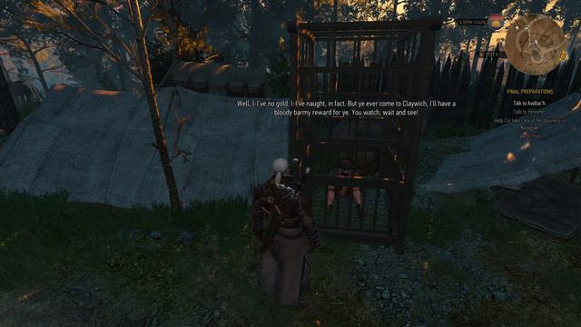 The Witcher 3: Geralt Saves Claywich Merchant