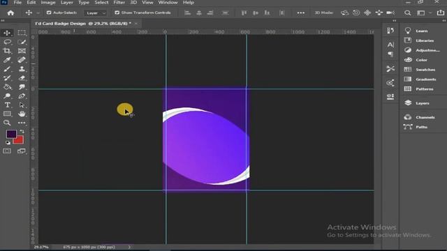 I'd Card Badge Design | Photoshop Tutorial