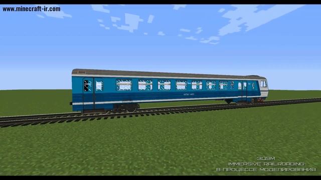 Электричка ЭД9М в Майнкрафт Immersive Railroading. Процесс моделирования.