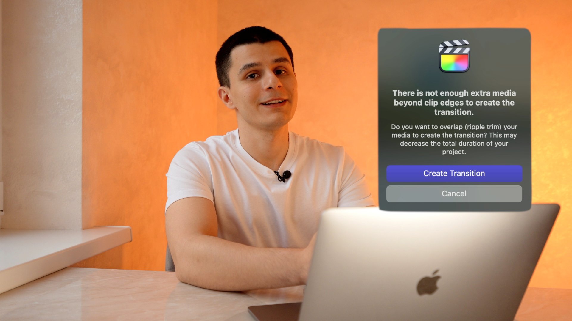 ОШИБКА при применении перехода в Final Cut. Как исправить?