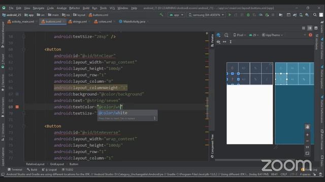Androidda Kalkulyator Material UI Yaratish - Android Kursimizdan Lavha - Gates Online