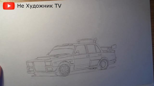 колхоз тюнинг  1  ВАЗ 2105   Как заколхозить жигули ваз 2105  Рисунок карандашом