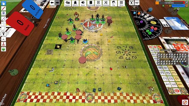 Blood Bowl 3 в Tabletop Simulator. Некроманты VS Имперские Нобели