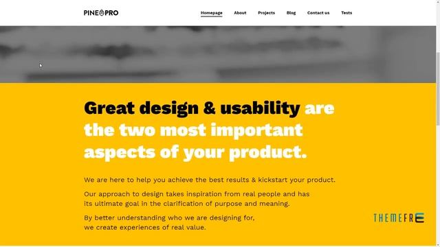 Pine PRO - Responsive Portfolio WordPress Theme        Kennith Des