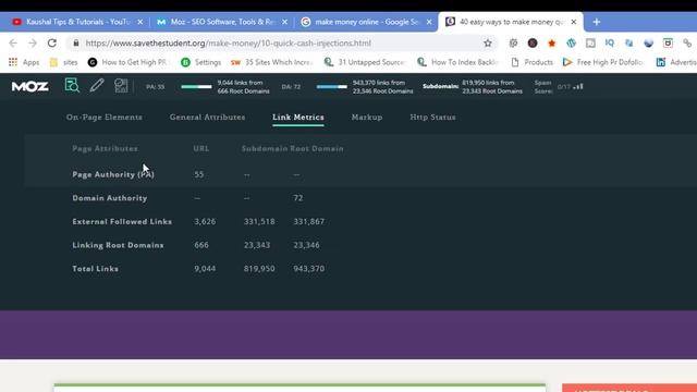 SEO Tutorial #65 | Mozbar Chrome Seo Extension | Seo Analyzer |  Free Seo Report | Seo Extentions
