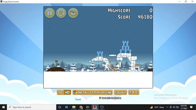 Angry Birds Chrome ( Beta ) Season's Greedings Gameplay All Levels
