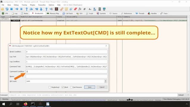 Displaying Strings in x64dbg - The Good The Bad and The Ugly