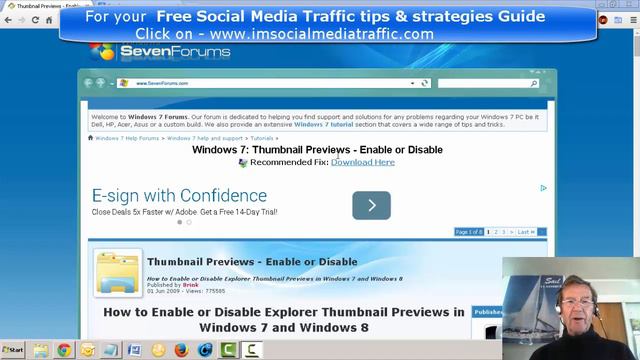 Show Thumbnails Instead Of Icons In Pictures Files Win7 & 8