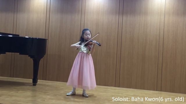BaHa Kwon (aged 6) Viotti Violin Concerto No 23 (Mar. 25, 2018)