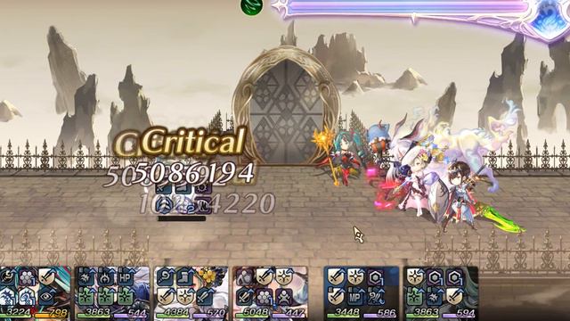 [Another Eden STEAM] Melissa's Manifest Weapon Battle (Wind Team, Sesta DPS)