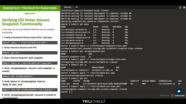 Trilio For Kubernetes -- Installation In Upstream Kubernetes