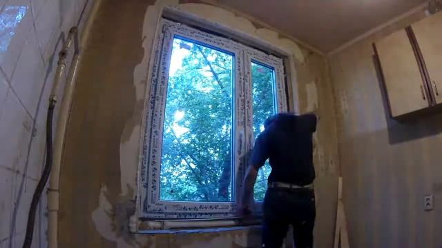 Timelapse -  Монтаж пластикового окна