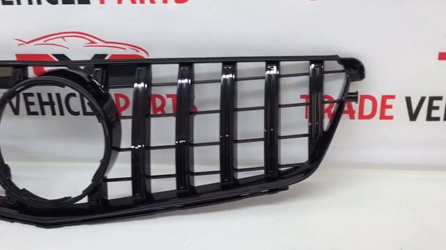 Mercedes C Class W204 2007-2014 Front Bumper Grille Gloss Black AMG Panamericana GT Style