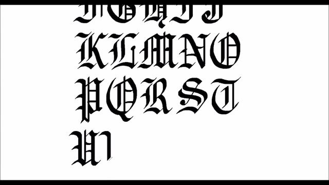 Gothic Calligraphy Step By Step //  Old English Calligraphy.