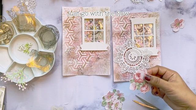 Mixed Media Cards Featuring Nostalgia Paper Pack