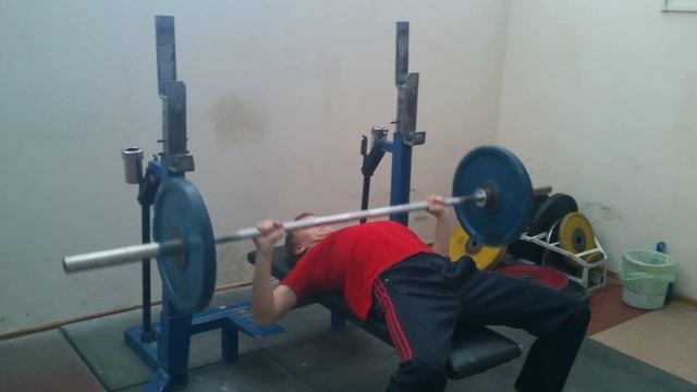 Жим штанги лёжа БМВ, 60кгХ9. 25/05/2015