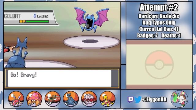 Pokémon HeartGold Hardcore Nuzlocke - Bug Types Only! No items no overleveling