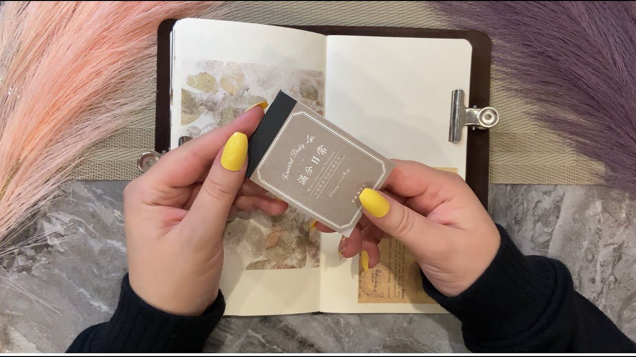 Botanical Vintage | ASMR For Sleep | Journaling | No Talking | Decoration | Relaxation 44