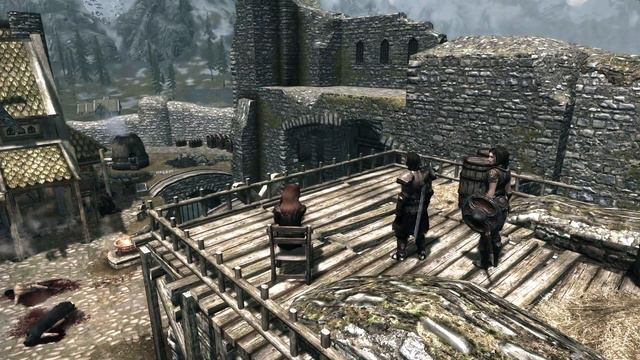 Skyrim Pretty Sit Idle - Taking A Nap